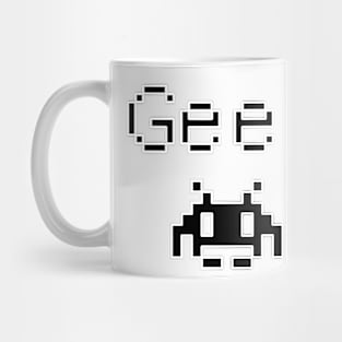 Geek with Pixel Silhouette Mug